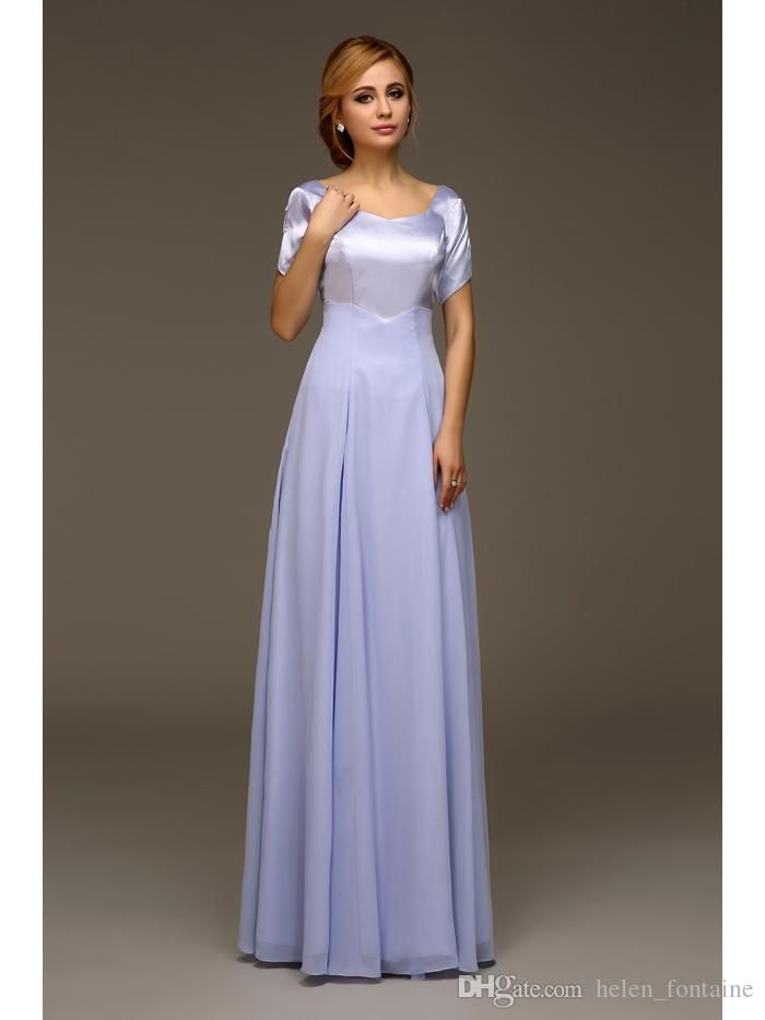 modest lilac dress