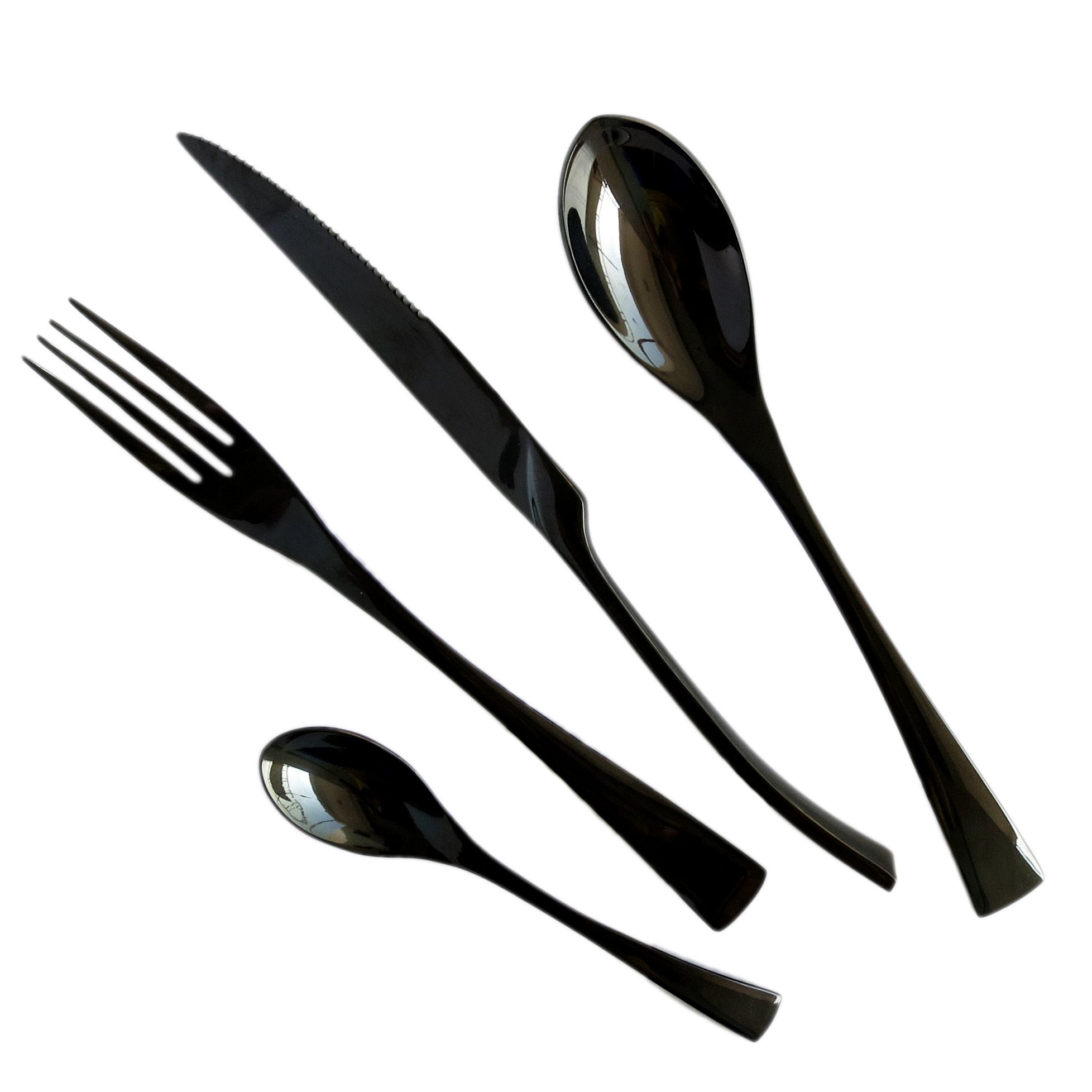 Jk Home Black Flatware Set Stainless Steel Cutlery Set Tableware - See Larger Image jk home black flatware set stainless steel cutlery set tableware - see larger image