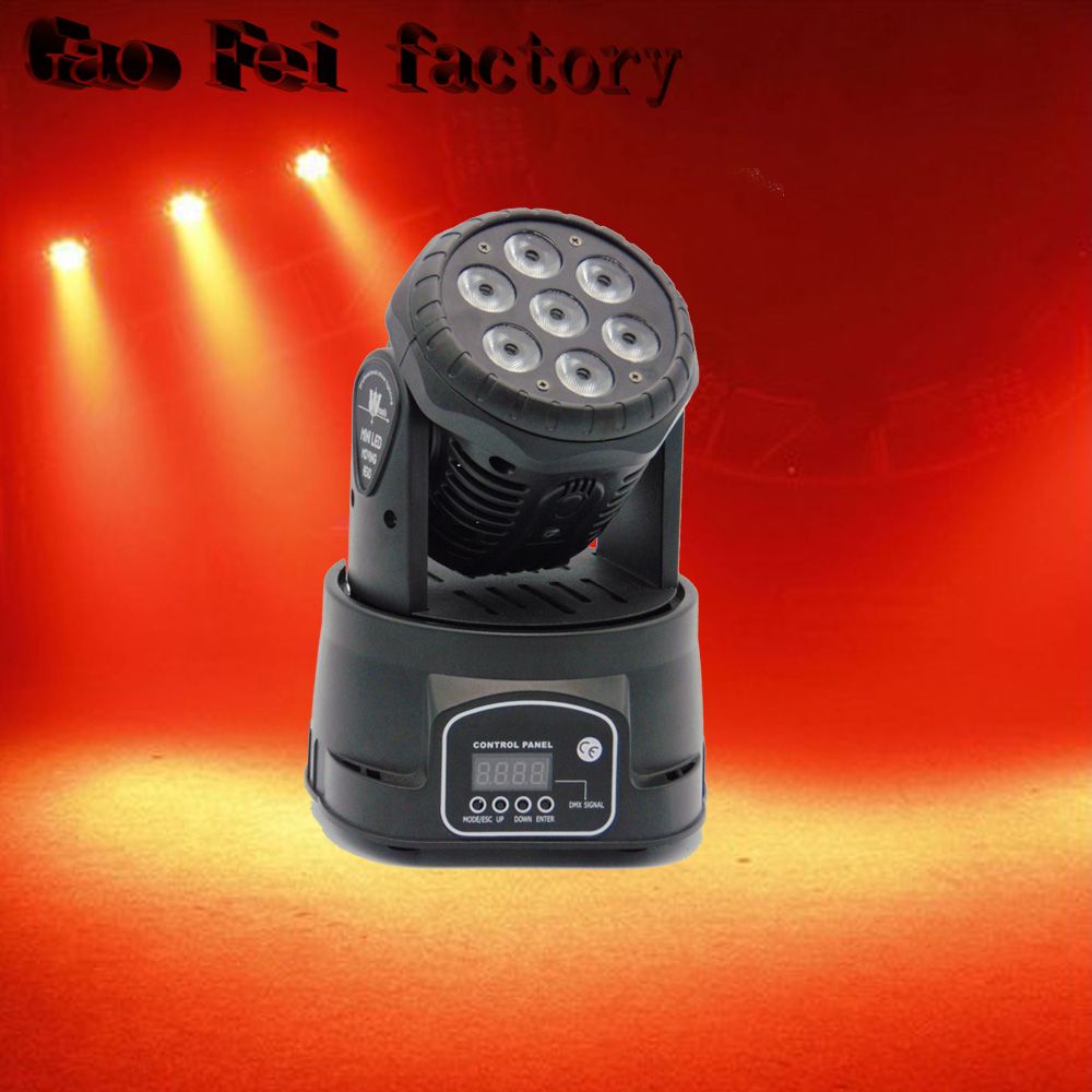 2018 Led Moving Head Dmx Wash 7x12w Mini Music Sound Light Stage Christmas Party Lumiere Laser Show Disco Dj Dmx Rgbw Light From Hongyistagelight