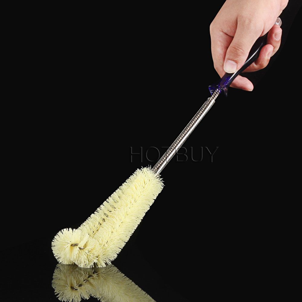 20X Long Grip Water Bottle Brush Pot Brush Angled Design Flexible