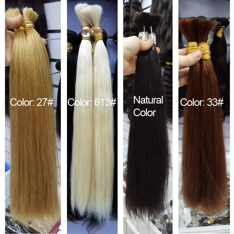 Human Hair For Micro Braids Bulk Hair 