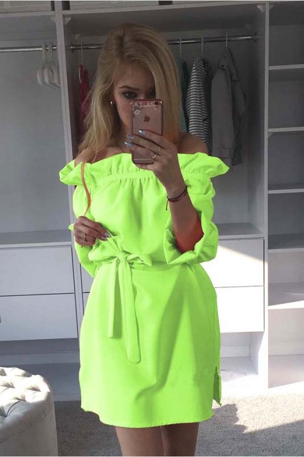 Neon Green Dress