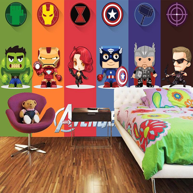 3D Avengers Tapete Hulk Abzeichen Wandbild Fototapete Cartoon Innendekoration Junge Kinder Schlafzimmer Wohnzimmer selbstklebende tapete 3D Avengers Tapete Hulk Abzeichen Wandbild Fototapete Cartoon Innendekoration Junge Kinder Schlafzimmer Wohnzimmer selbstklebende tapete