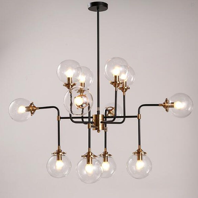 Modern Shade Glass Chandelier Light E14 Bulb Led Pendant See Larger Image