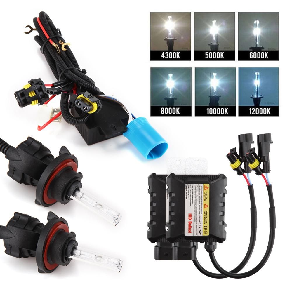 55W HID Xenon Headlight Conversion KIT 9004 3 4300K 5000K 6000K 8000K