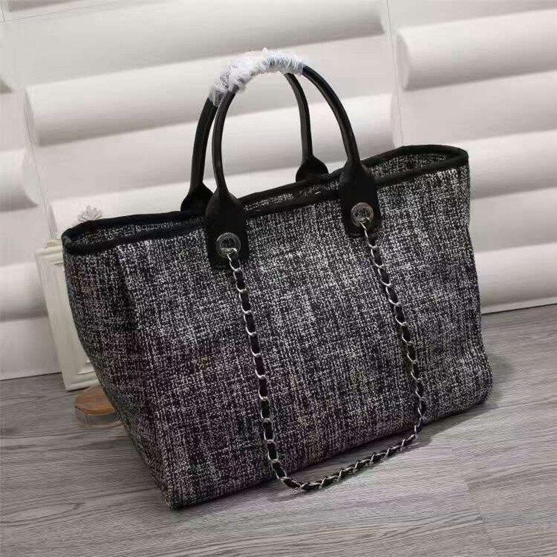 HIGH QUALITY Huge Expandable Chain Weekend Shopping Tote Bag Paris Women Luxury Never Full ...