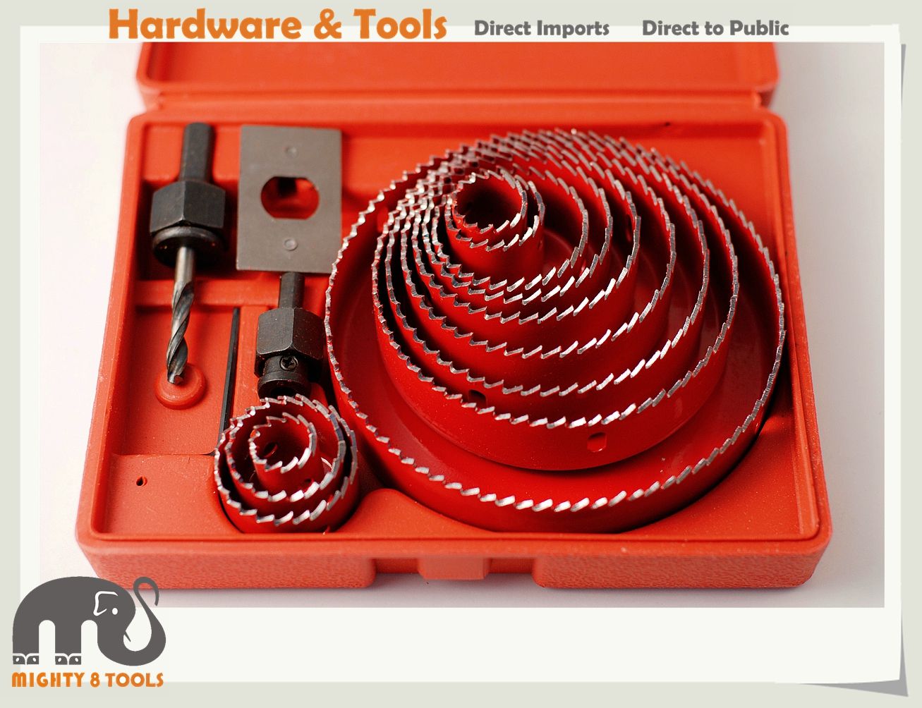 2019 3/4in 5in Hole Saw Set Holesaw Cutting Drywall/Plaster/Wood/PVC