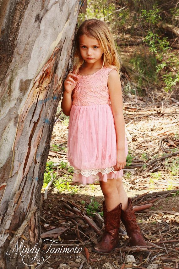 rustic baby dress