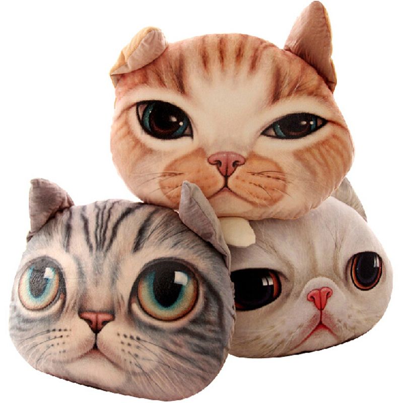 2016 Creative 3d Shaped Grumpy Cat Dog Face Design Throw Plush Cotton ...