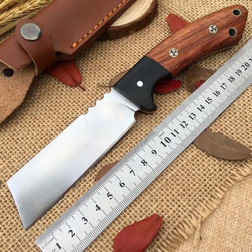 New Tanto Straight Back Blade Hunting Knives Wooden Handle ... New Tanto Straight Back Blade Hunting Knives Wooden Handle ...
