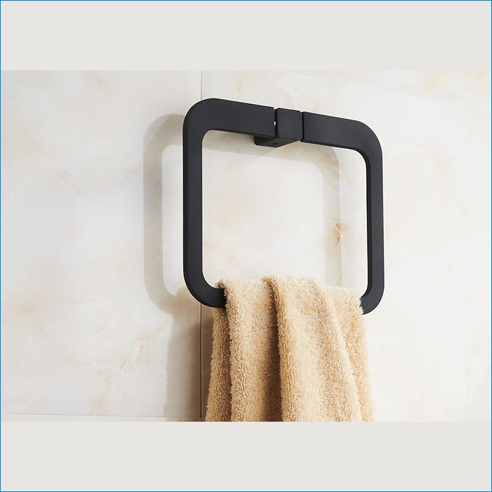 square wall mounted towel ring
