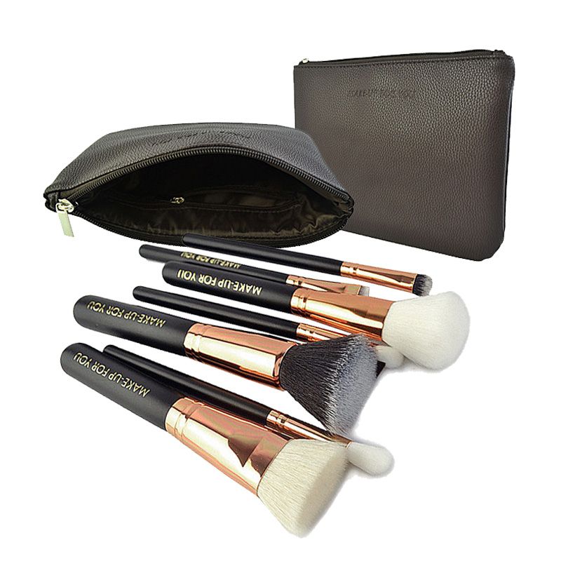 Make Up For You Cosmetic Brushes Set Baking Varnish Wooden Handle With