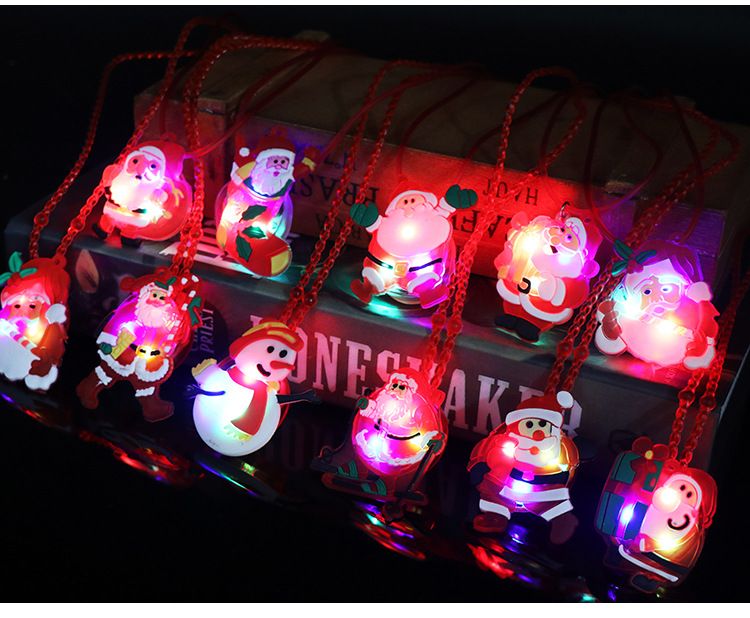 flashing light up christmas holiday necklaces for kids santa claus christmas tree decorations led xmas gift supplies party favors christmas decorations - Light Up Christmas Decorations flashing light up christmas holiday necklaces for kids santa claus christmas tree decorations led xmas gift supplies party favors christmas decorations - Light Up Christmas Decorations