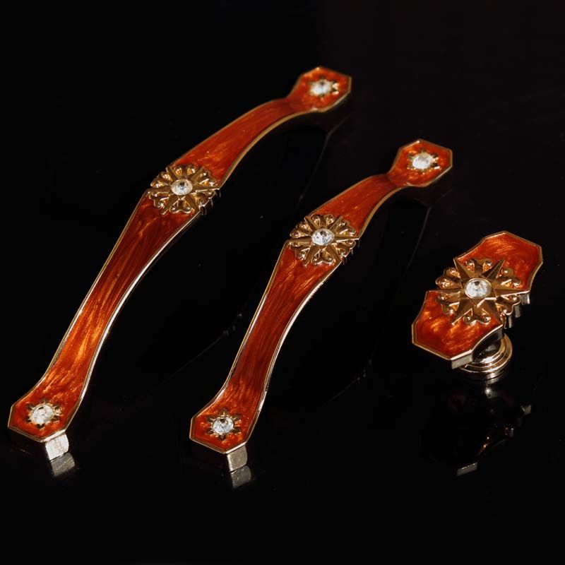 96mm 128mm European Fashion Deluxe Gold Dresser Kitchen Cabinet