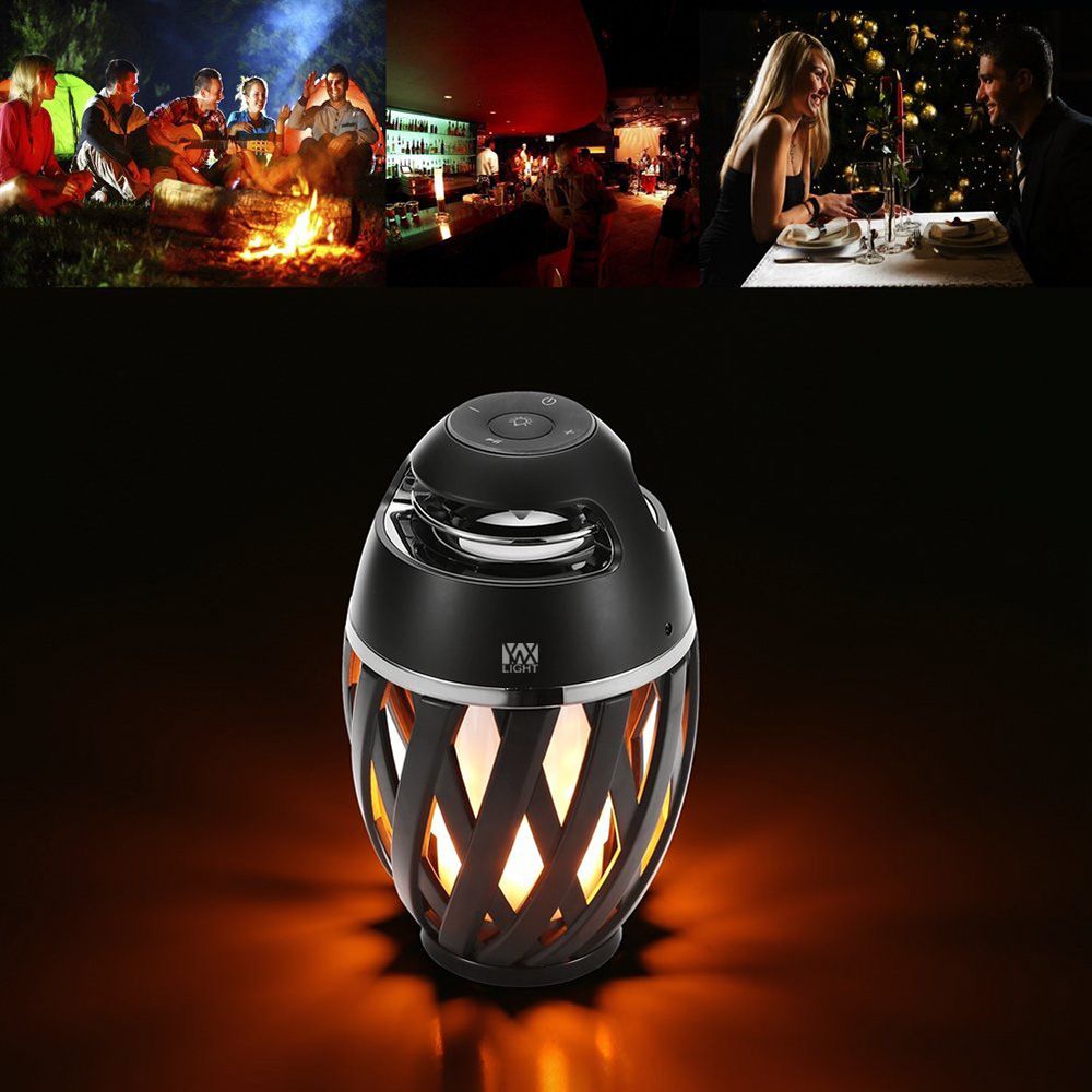 Wholesale Best Quality BRAND Portable LED Flame Lamp Wireless Speaker ...