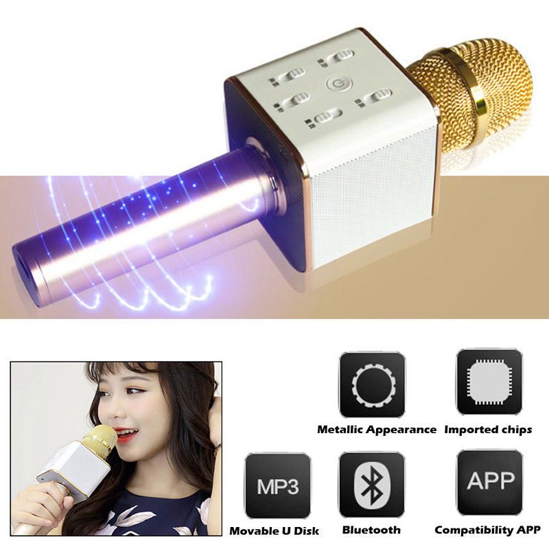 TUXUN Q7 Handheld Microphone Wireless KTV With Speaker Mic
