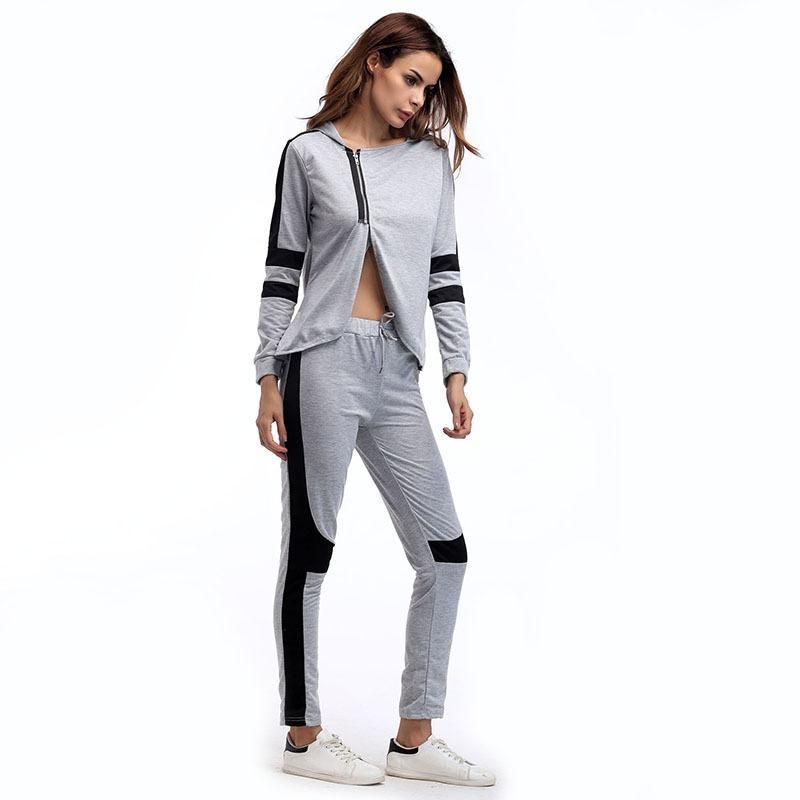 2017 New Fashion Women's Autumn Suede Tracksuit Russia Style Women Sets ...