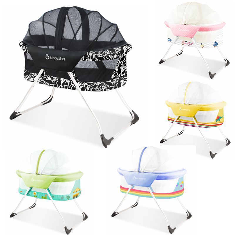 Babysing Super Light Foldable Baby Bed baby Crib easy Carry foldable