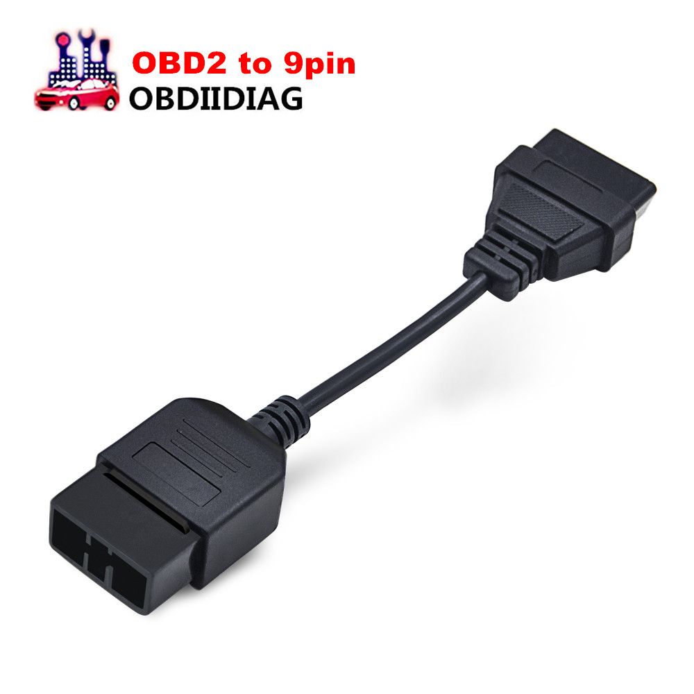 For Subaru 9pin Cable OBD1 To Obd2 16pin Lead Diagnostic Interface 9 Pin OBDII To OBDI Cable For Subaru Engine Diagnosis Machine Engine Diagnostic Scanner ...