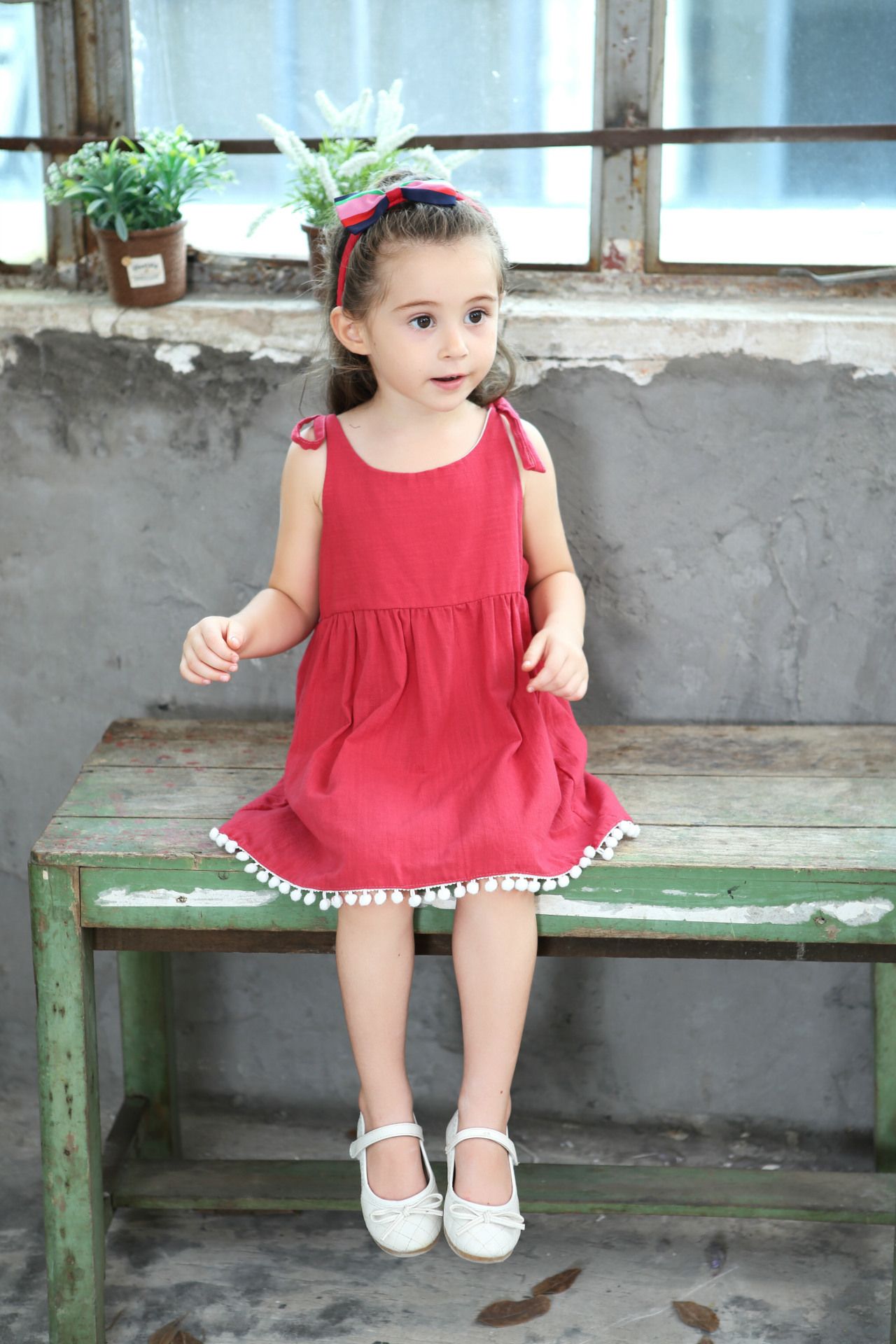 robe pompon fille