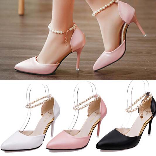 2016 Ziyuxiang Pearl Sandals Pointed Toe Stilettos High Heels Pearl Chain Ankle Strap Shoepumps Cm New Summery Wedding Party Wedding Shoes With 2016 Ziyuxiang Pearl Sandals Pointed Toe Stilettos High Heels Pearl Chain Ankle Strap Shoepumps Cm New Summery Wedding Party Wedding Shoes With