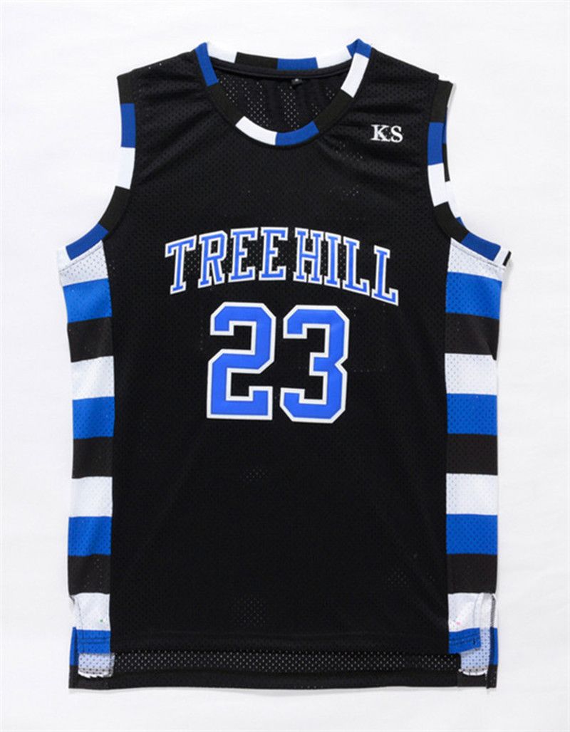 2019 Cheap Throwback Basketball Jerseys Nathan Scott 23 One Tree Hill