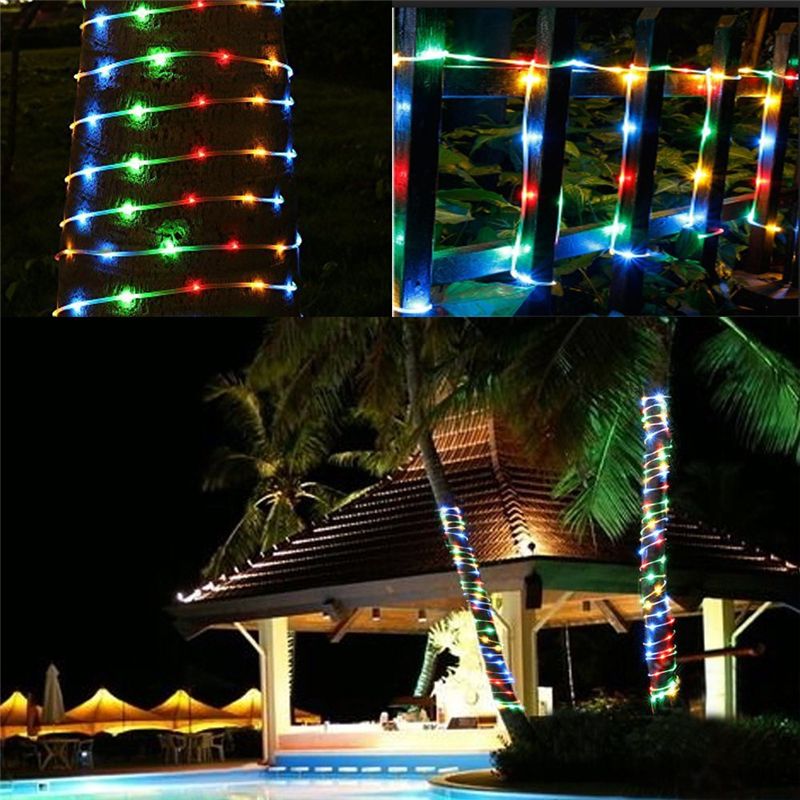 Led Dimmable Rope Lights Battery Powered Outdoor Waterproof 8 Modes Led Dimmable Rope Lights Battery Powered Outdoor Waterproof 8 Modes Remote Control Fairy For Garden Patio Party Decoration String