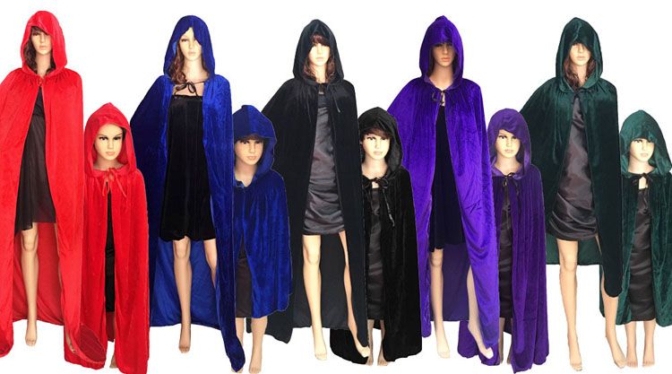 2018 adult hooded robe cloak halloween costume dracula cape halloween hooded cloaks medieval costumes cosplay wedding capes robe from lijiehan2016