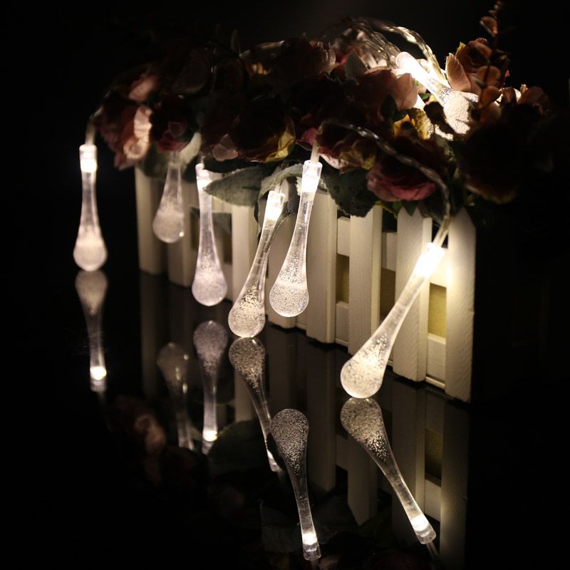 4 5v Battery Operated Led String Lights 2 Meter 20 Leds Water Drop 4 5v Battery Operated Led String Lights 2 Meter 20 Leds Water Drop Warm White Rgby Wedding Holiday Decoration Purple