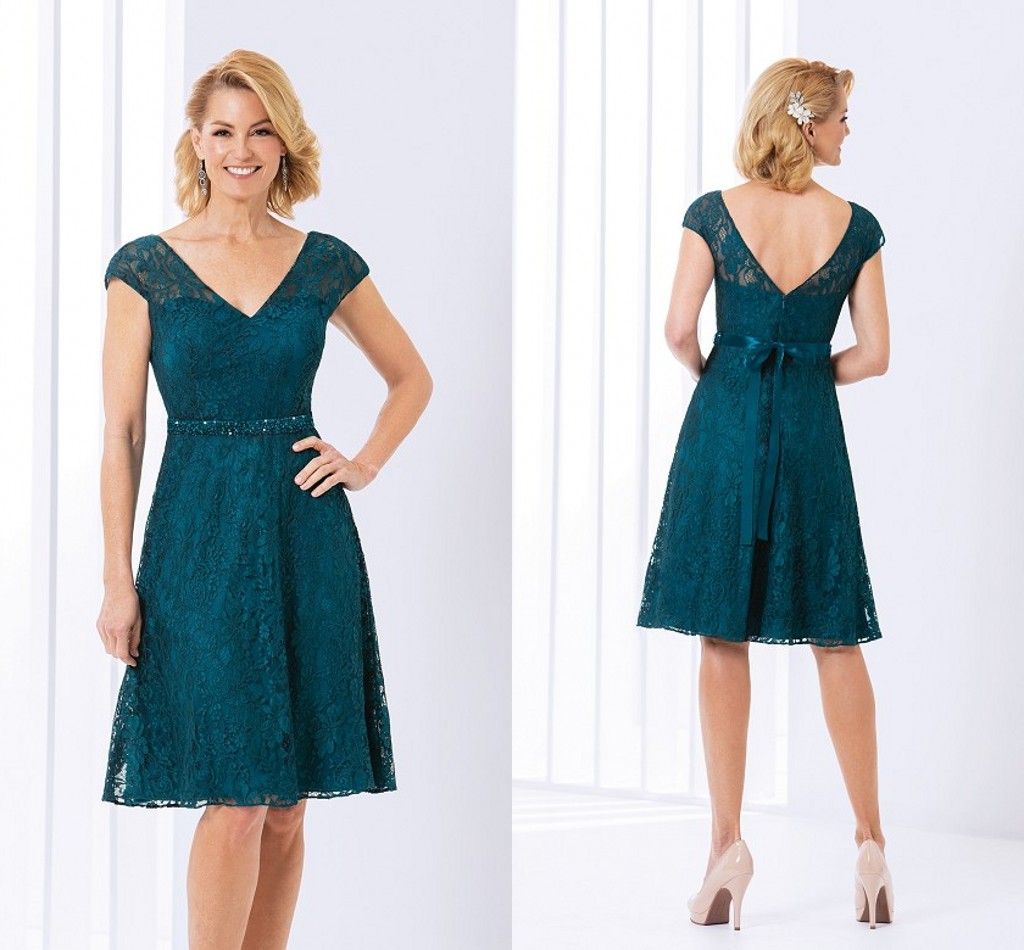 Teal Mother of the Bride Dress