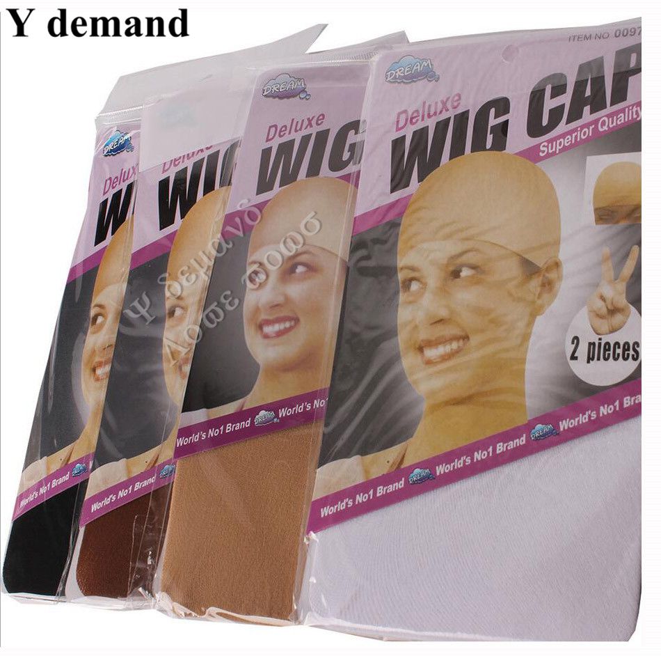 brown wig cap