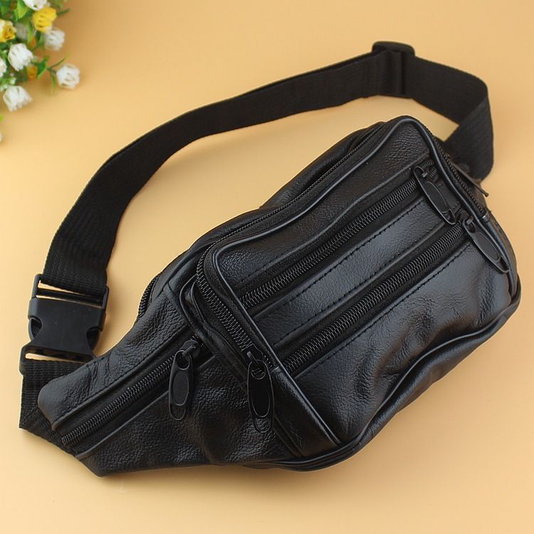 Good Quality Leather Waist Pouch Large Waist Bag Leather Bag Fanny Pack ...