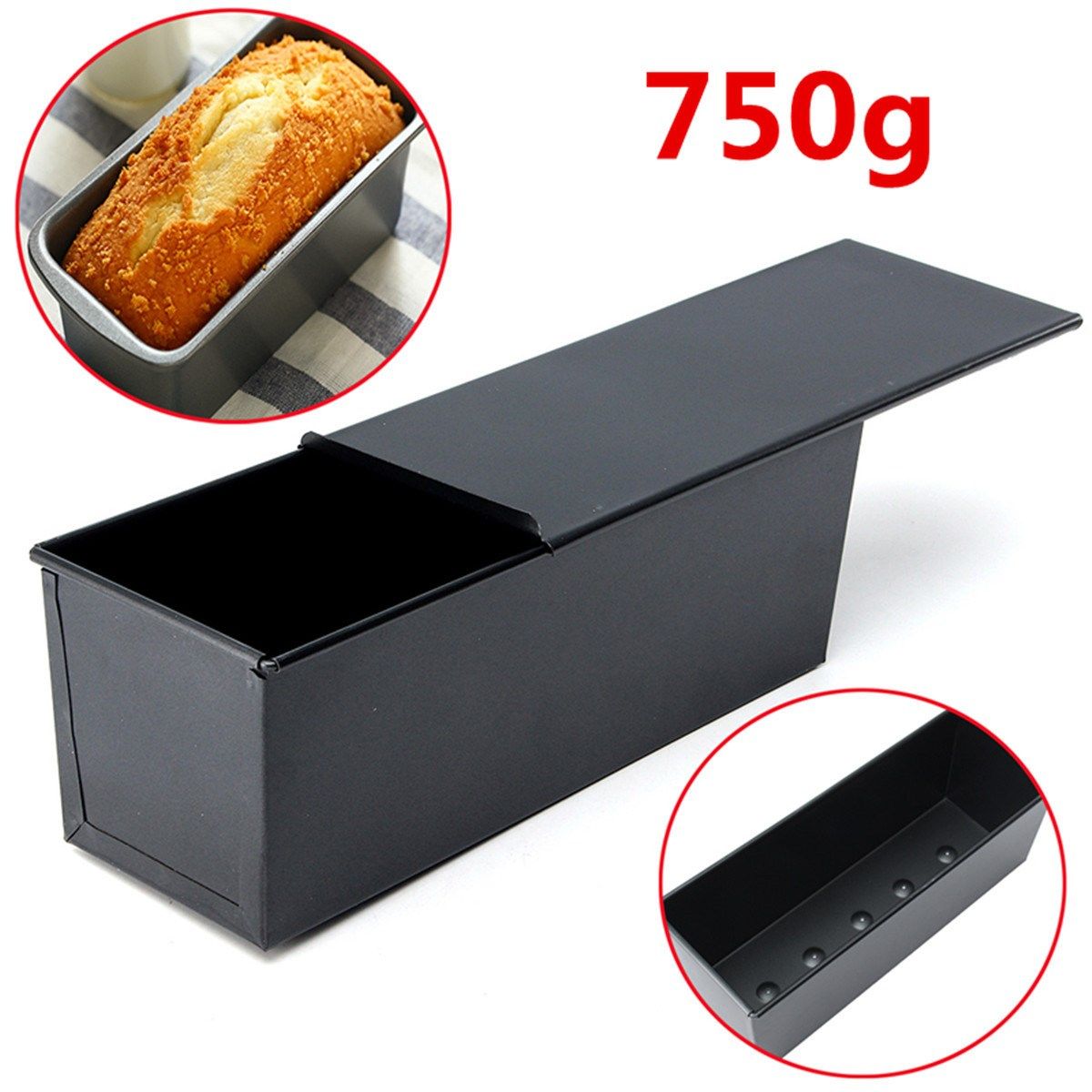 2020 Rectangle Nonstick Boxes Cake Baking Pans New Large Loaf Tin