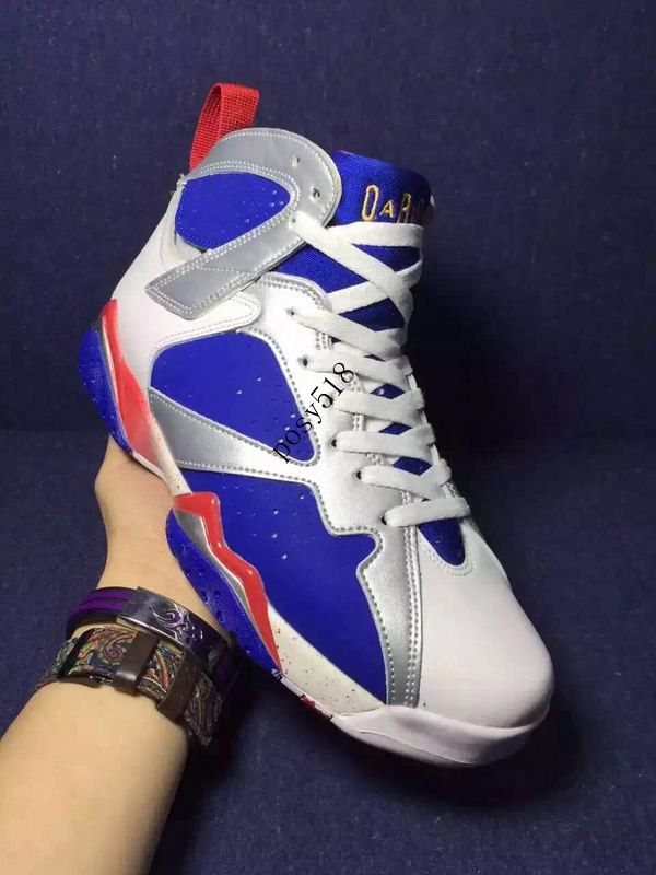 2016 Olympic 7s Tinker Alternate White/Blue/Red Men Basketball Shoes 7 ...