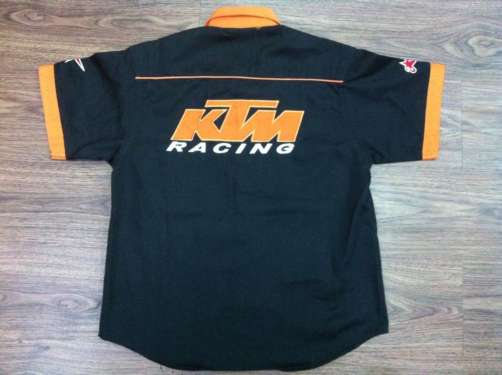 2021 Embroidery LOGO MOTO GP Dakar Rally Racing Shirt Motorcycle Rider Cotton Shirt Ktm Racing