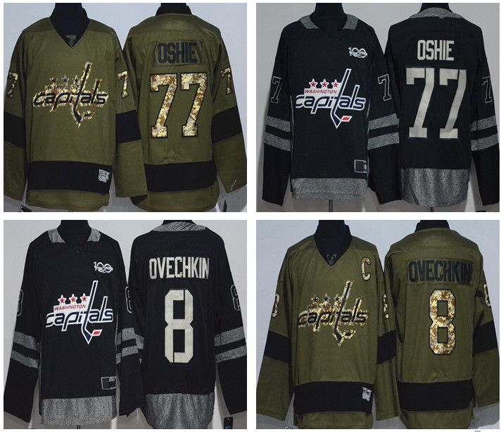 2019 Washington Capitals Hockey Jersey 100th Anniversary 8 Alex