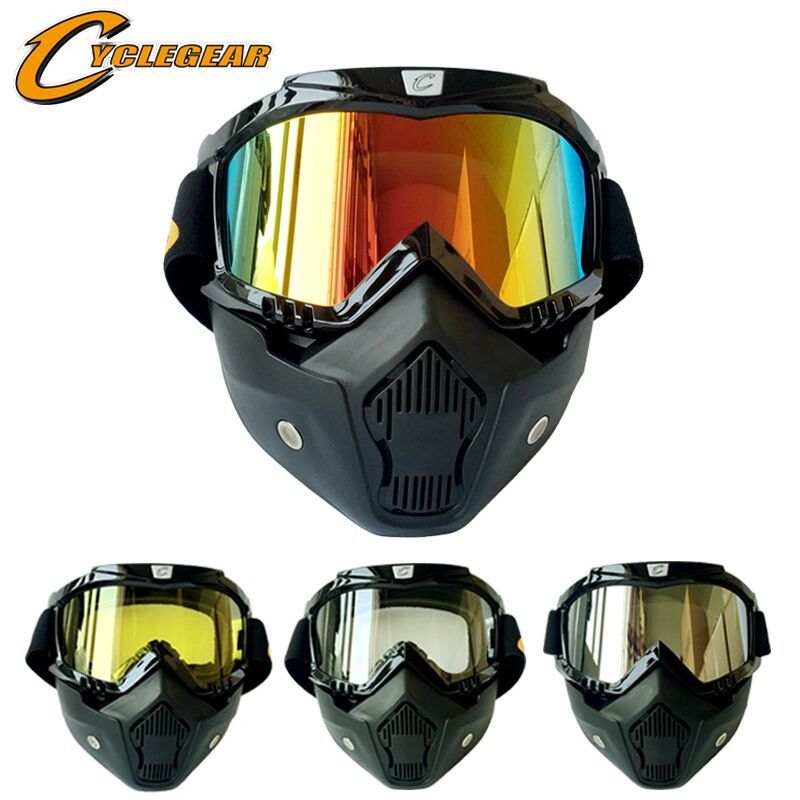 Hot Promotion Cyclegear Mask Goggles Motocross Helmet Goggle Detachable