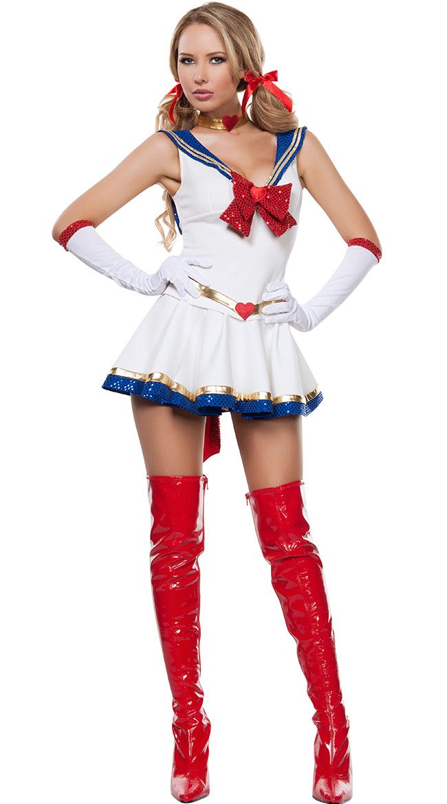 2018 Wholesale Most Popular Sexy Sailor Moon Costumes Halloween Costumes For Women Anime Sailor