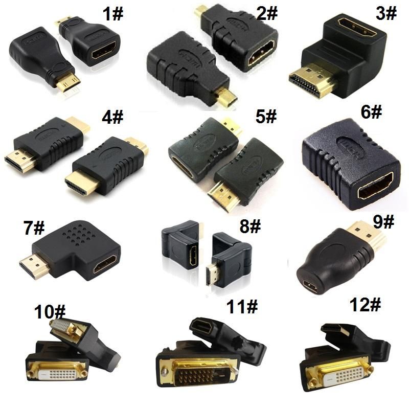 hdmi cable adapters kit male to femal 90ā° 270ā° mini micro standard connector 100pcs lot hdmi female high speed hdmi cable