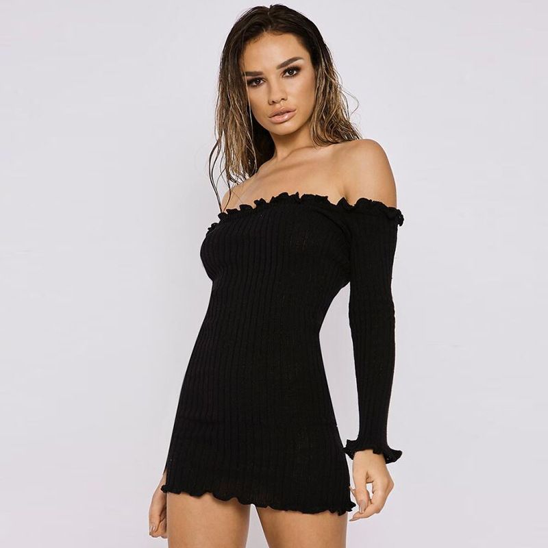strapless long sleeve dress