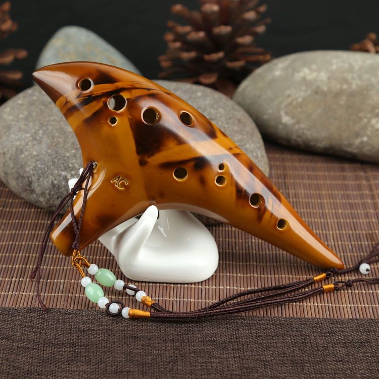 2021 12 Hole Alto C Tone Smoldering Professional Ocarina Handmade