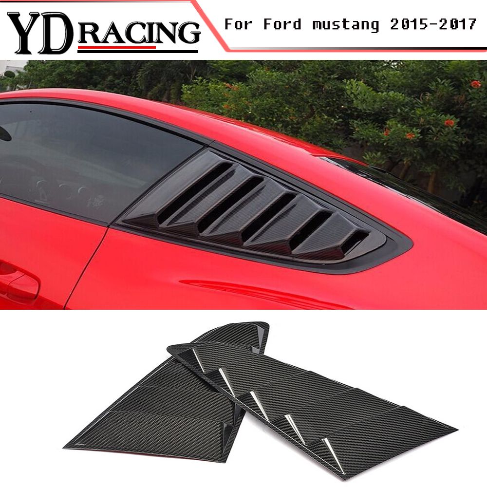 Carbon Fiber 2Auto Car Grille Side Window Grilles Air Intake Trims Air