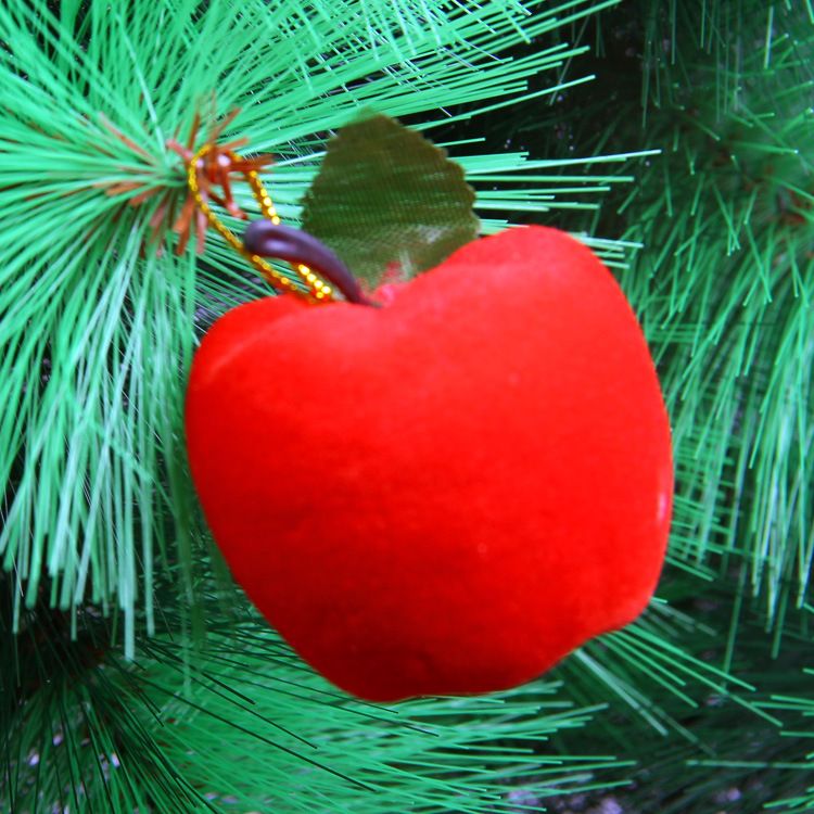Christmas Red Apples Christmas Tree Decorations Hanging Ornaments Xmas