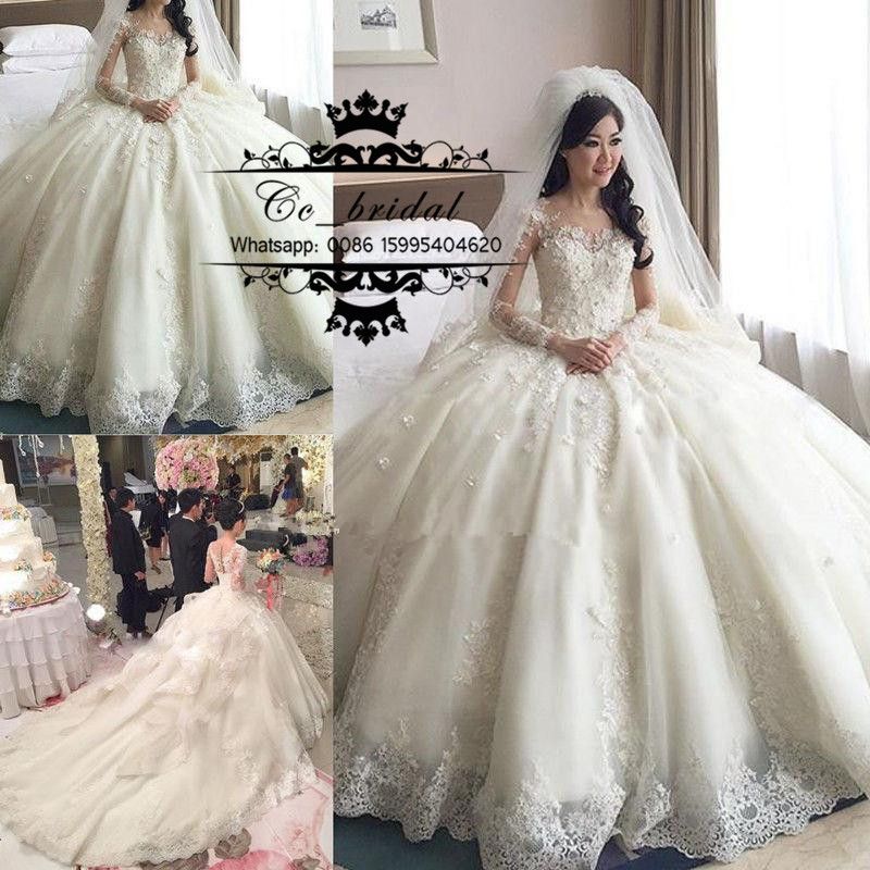 compre vestidos de novia de lujo del vestido de princesa ball con el