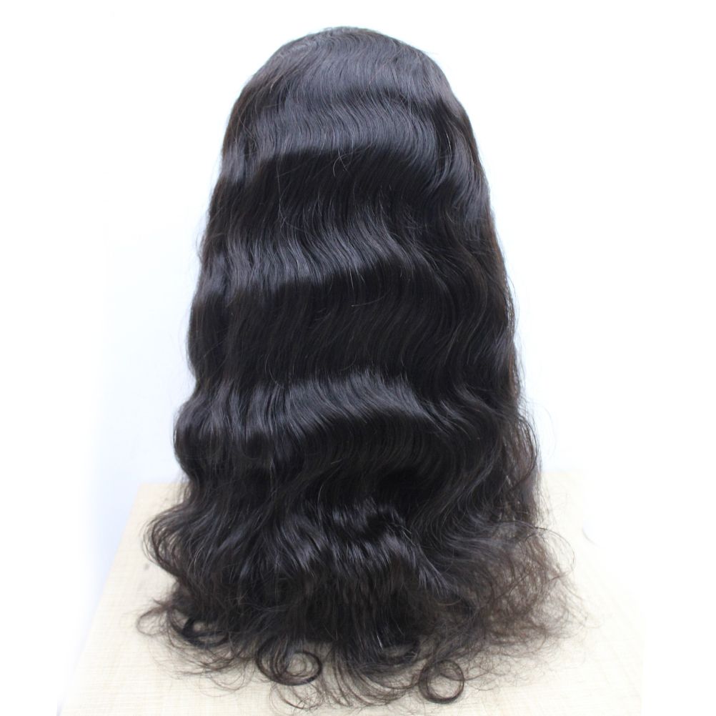 Virgin Brazilian Body Wave Hair Full Lace Wigs #1 #1B #4 150% Human Hair Glueless Transparent Lace Wig Pre Plucked Natural Hairline 10"-30"