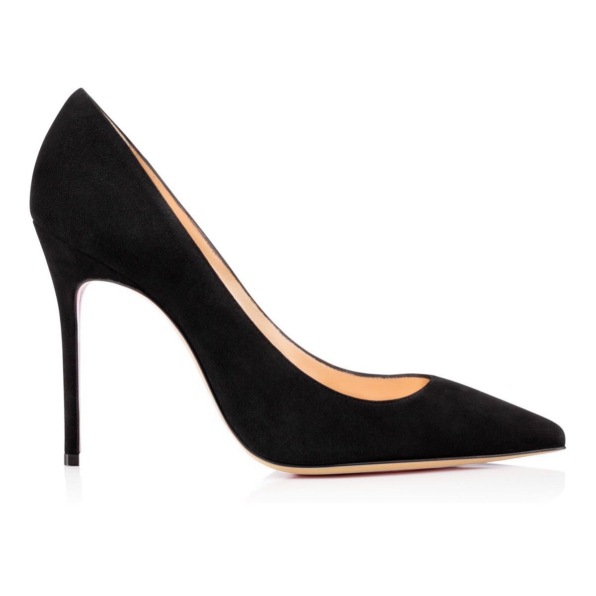 Party Pumps Shoes Black Suede Fashion 