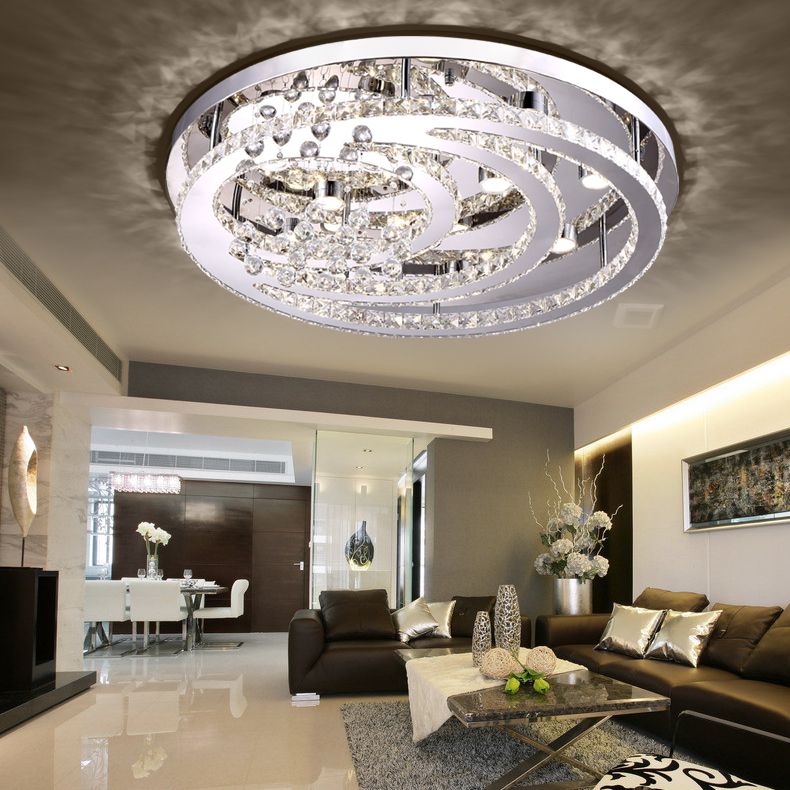 New Design K9 Crystal Led Chandelier Ceiling Lights For Living Room New Design K9 Crystal Led Chandelier Ceiling Lights For Living Room Bedroom Modern Pendant Lamp Dia 80cm 100cm 120cm Indoor Lighting