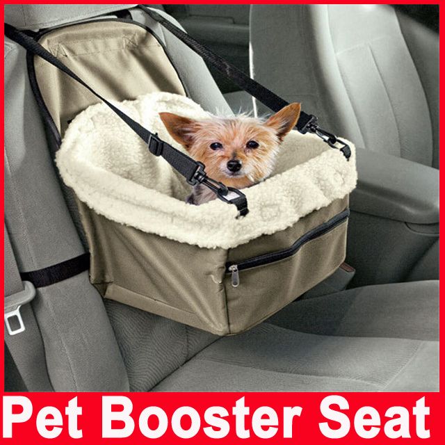Pet Dog Puppy Cat Car Seat Booster Carrier Auto Vehicle Leash Foldable Bag Cover