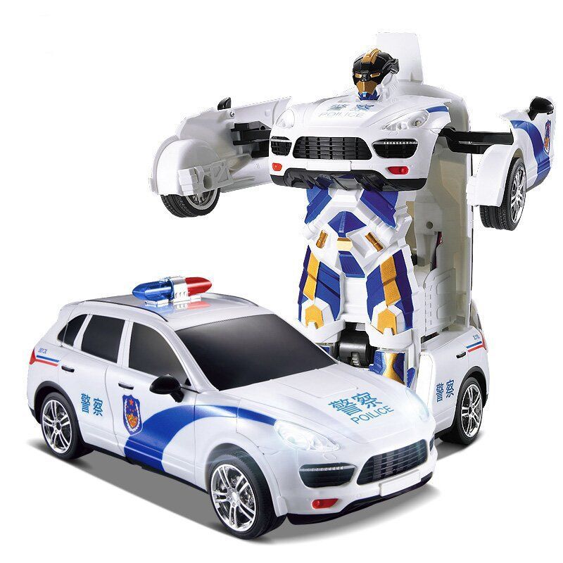 remote control transformer police car