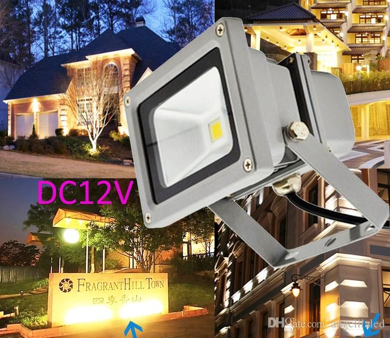 12v Ac Or Dc 10watts Pure White Warm Led Flood Light 12v Ac Or Dc 10watts Pure White Warm Led Flood Light Waterproof Outdoor Lights 900lm 80w Halogen Bulb Equivalent Grey Case